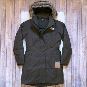 The North Face Women’s Arctic Parka Coat In New Taupe Green